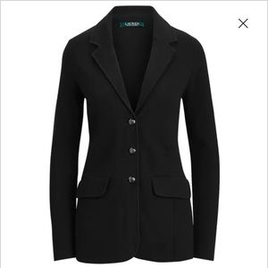 Lauren Ralph Lauren Ayelee Combed Cotton Blazer Large